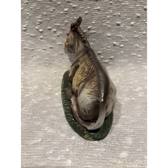 Vintage Nativity Chalkware Donkey Hand Painted Christmas‎ Italy